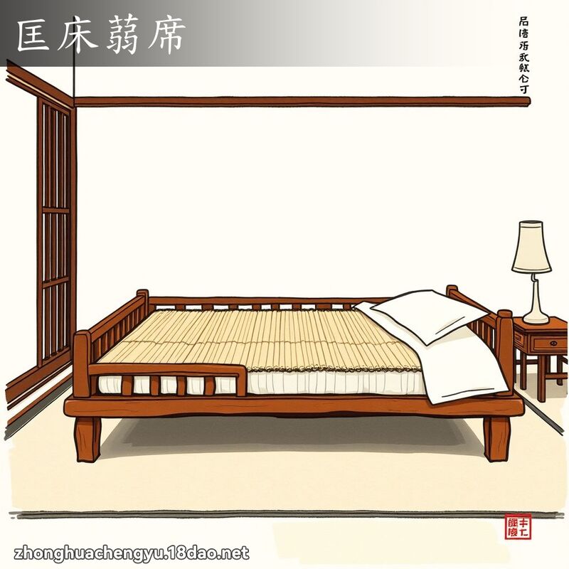 匡床蒻席 - 中华成语配图