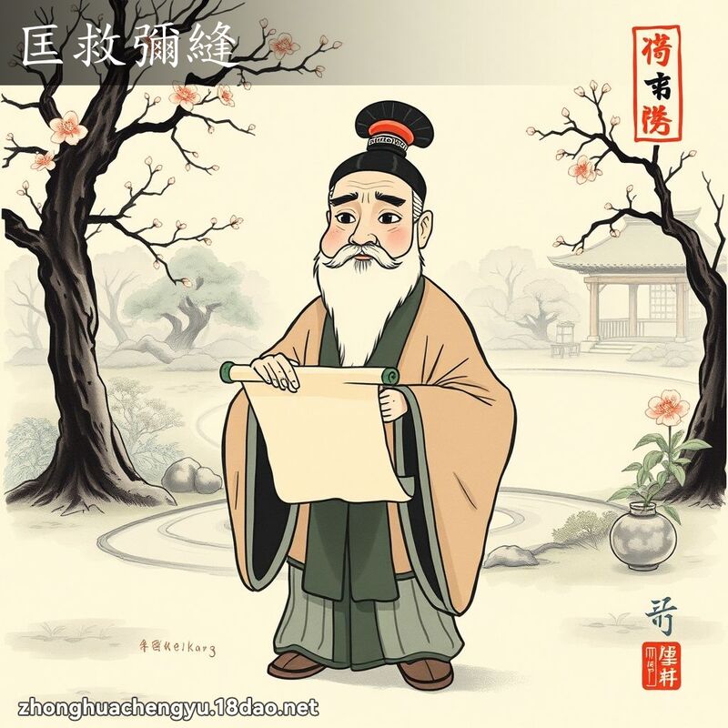 匡救弥缝 - 中华成语配图