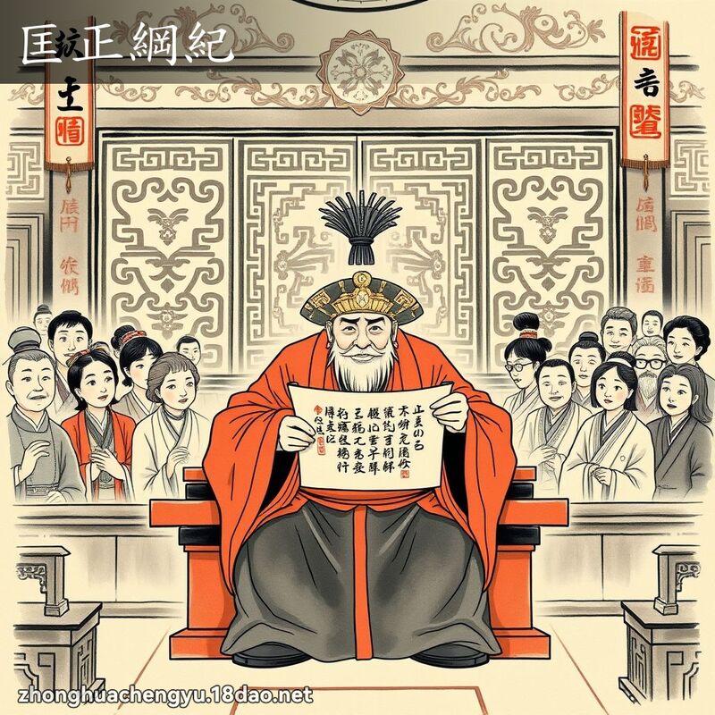 匡正纲纪 - 中华成语配图