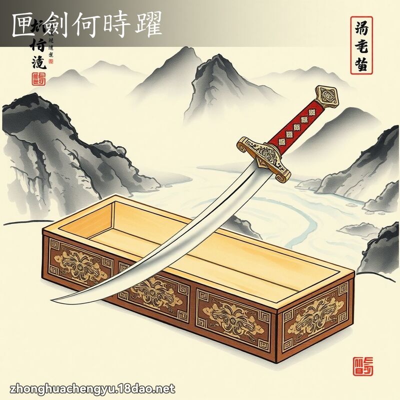 匣劍何時躍 - 中華成語配圖