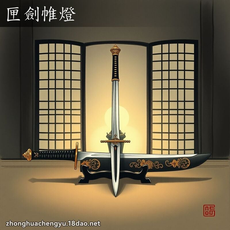匣劍帷燈 - 中華成語配圖