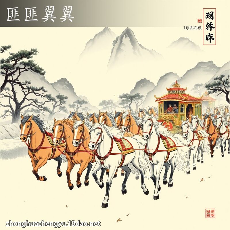 匪匪翼翼 - 中华成语配图