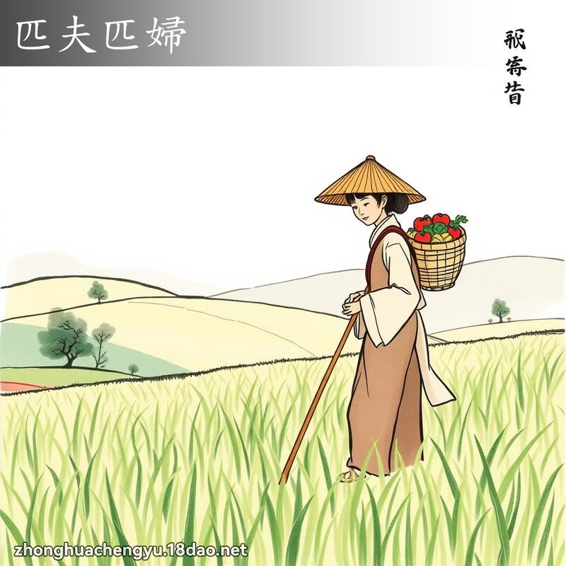 匹夫匹妇 - 中华成语配图