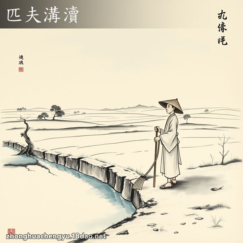 匹夫溝瀆 - 中華成語配圖