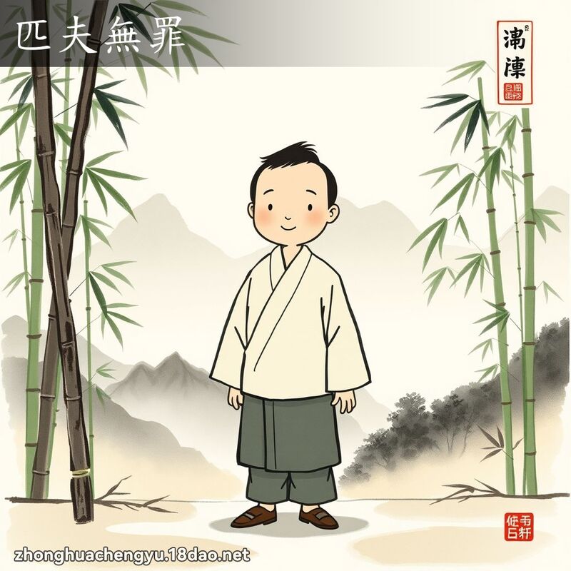 匹夫無罪 - 中華成語配圖