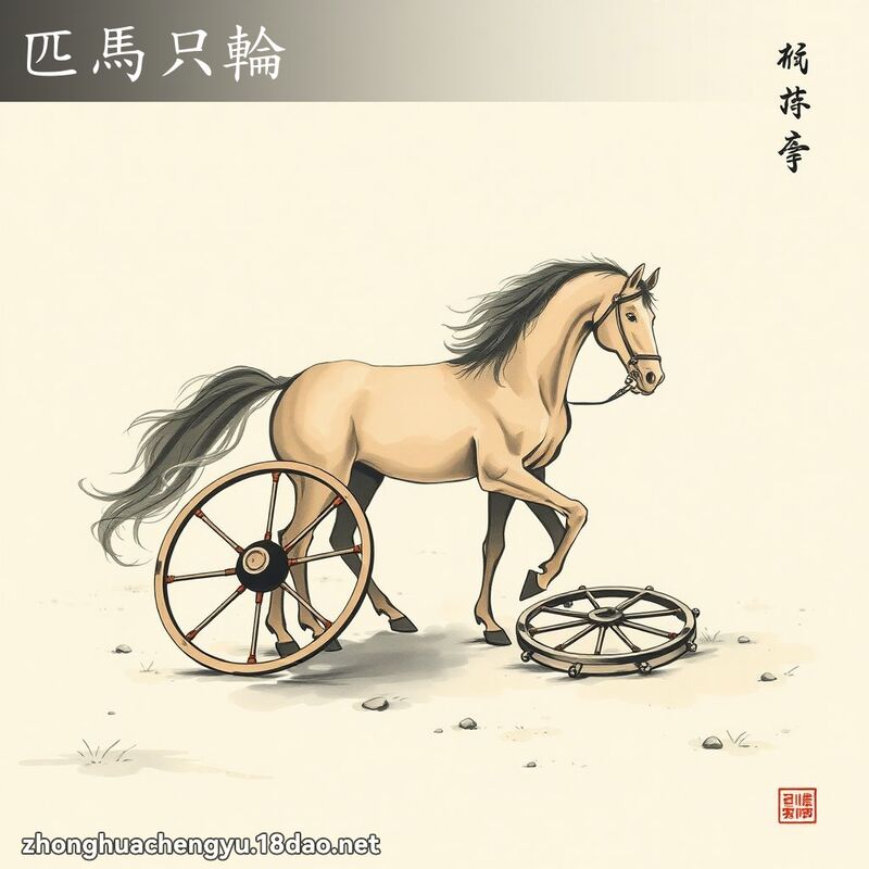 匹馬只輪 配图