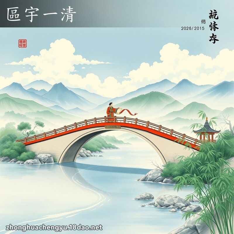 區宇一清 配图