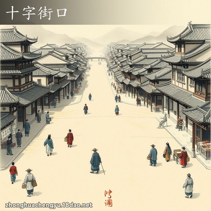十字街口 配图