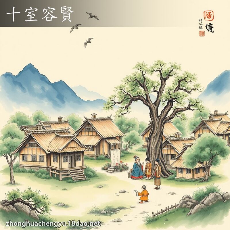 十室容賢 配图