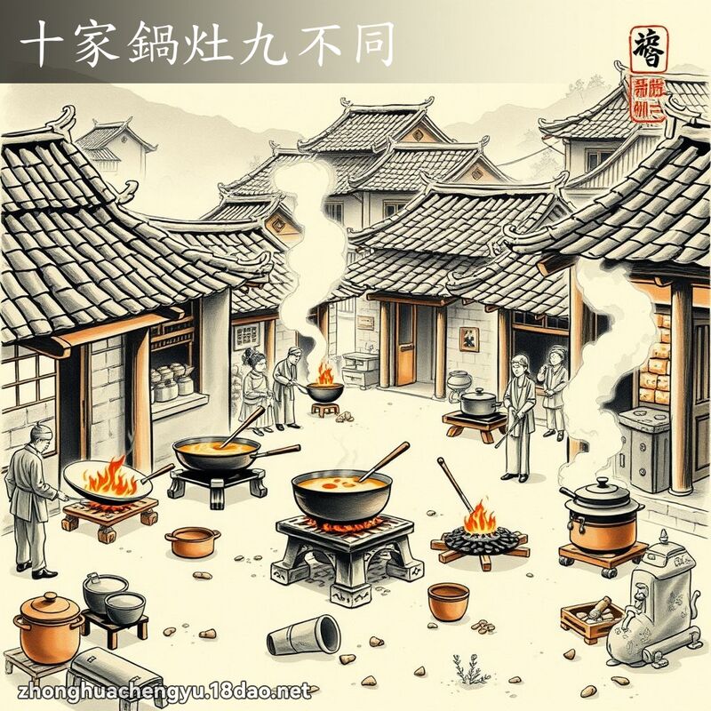 十家鍋灶九不同 配图