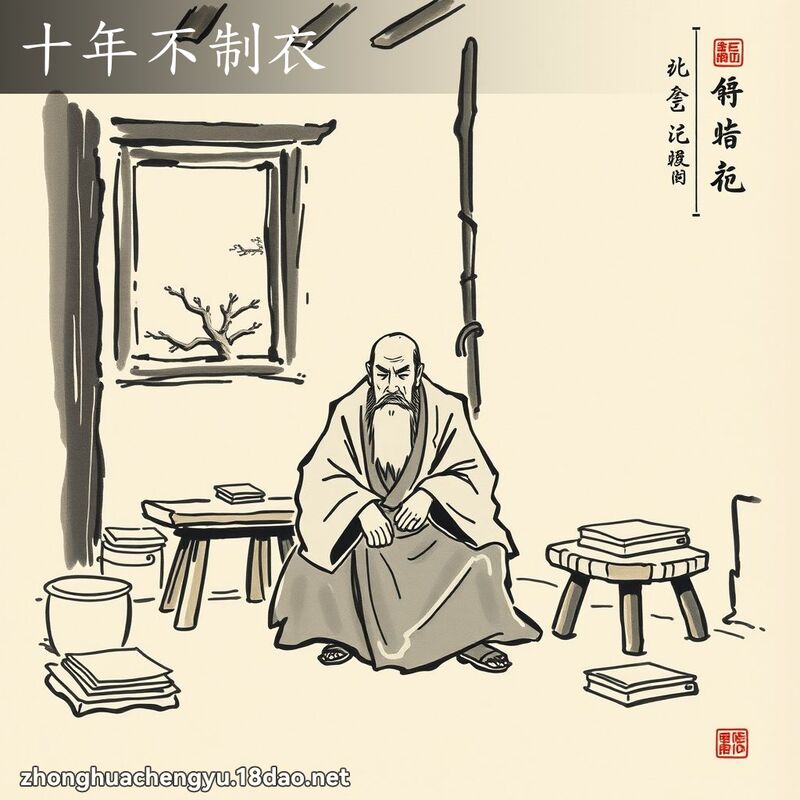 十年不制衣 配图