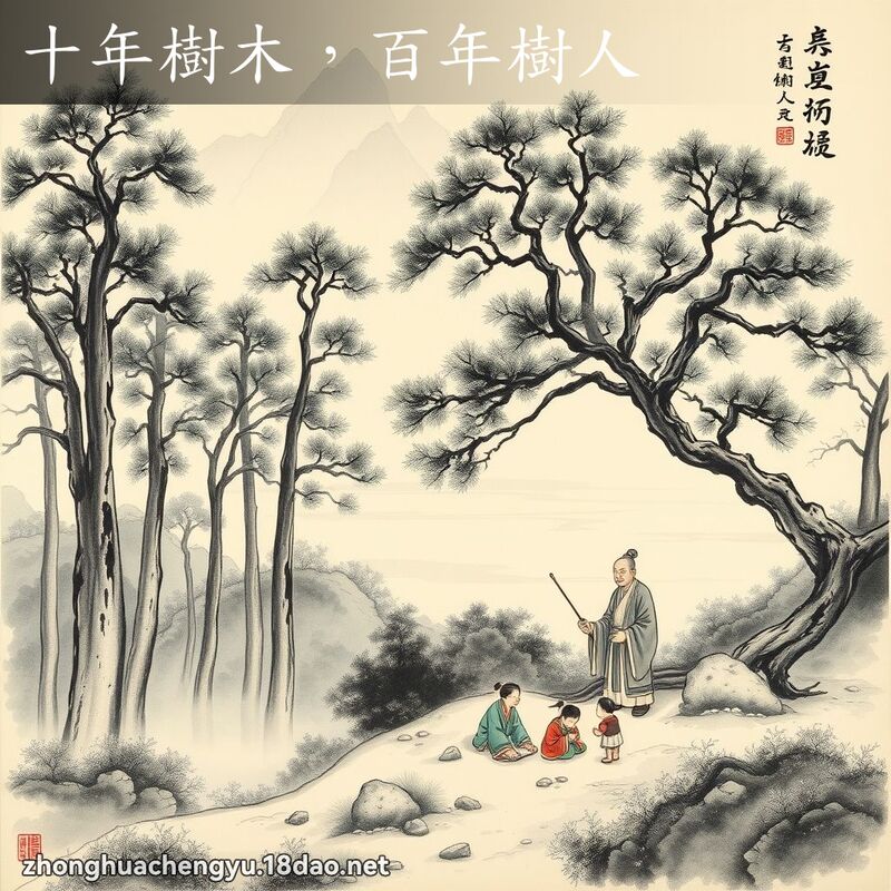 十年樹木,百年樹人 配图