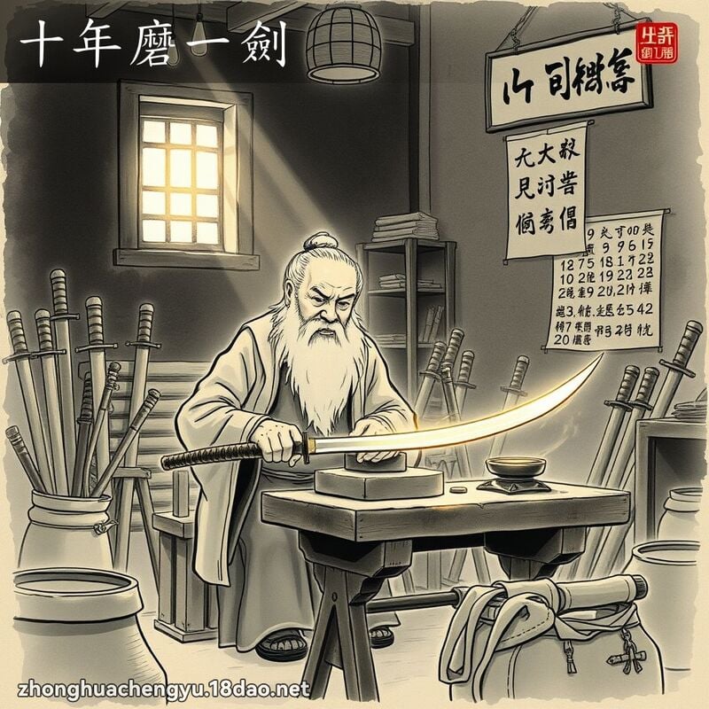 十年磨一劍 配图
