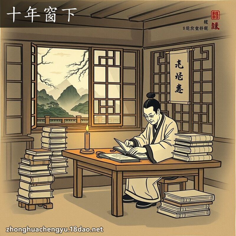 十年窗下 配图