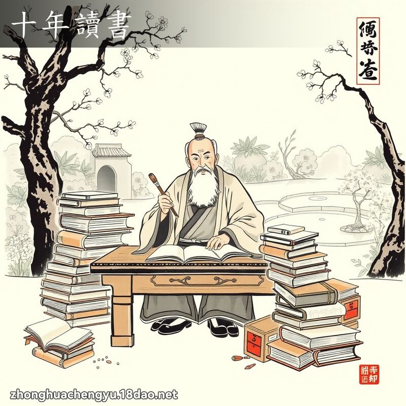 十年讀書 配图