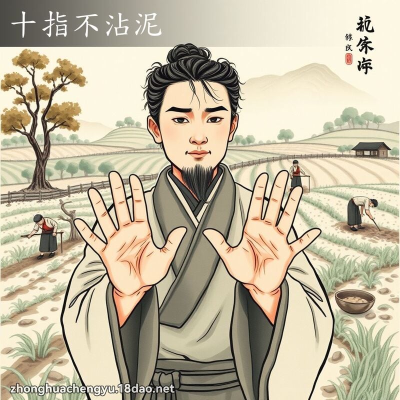 十指不沾泥 配图