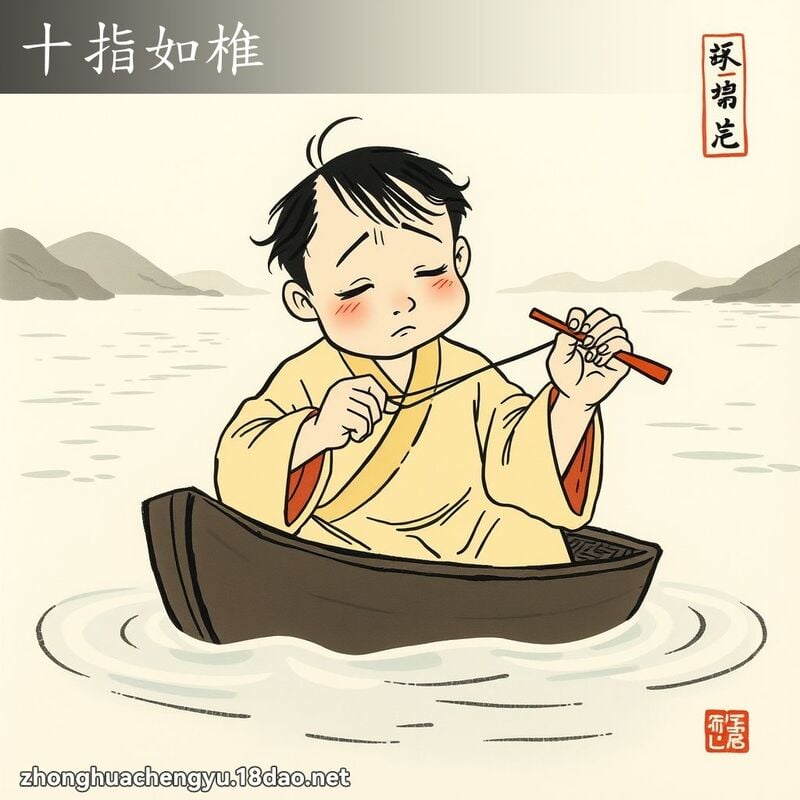 十指如椎 配图
