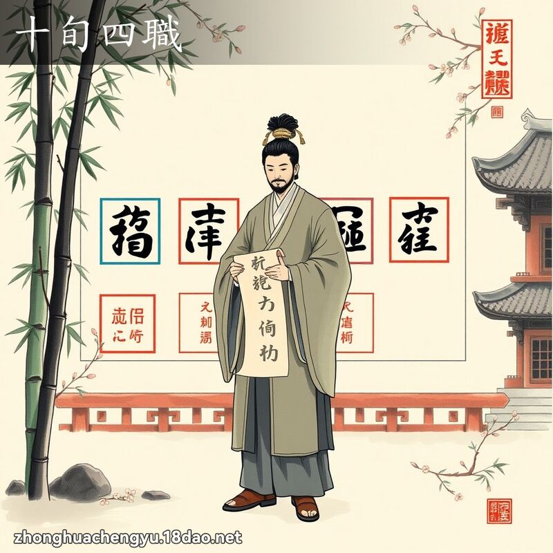 十旬四職 配图
