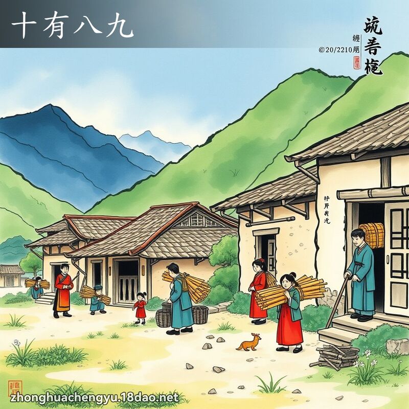 十有八九 配图