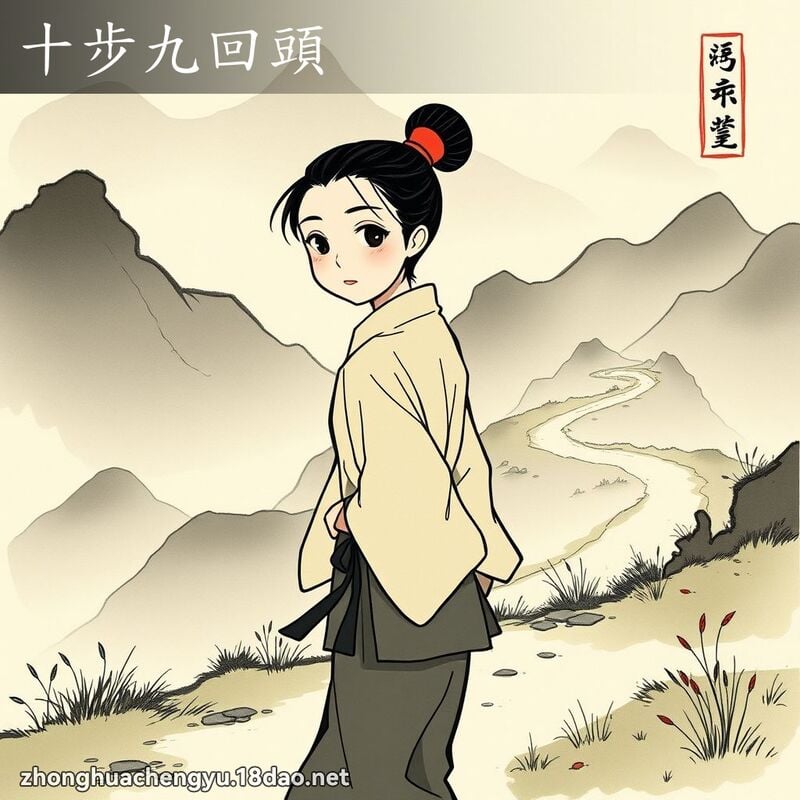 十步九回頭 配图