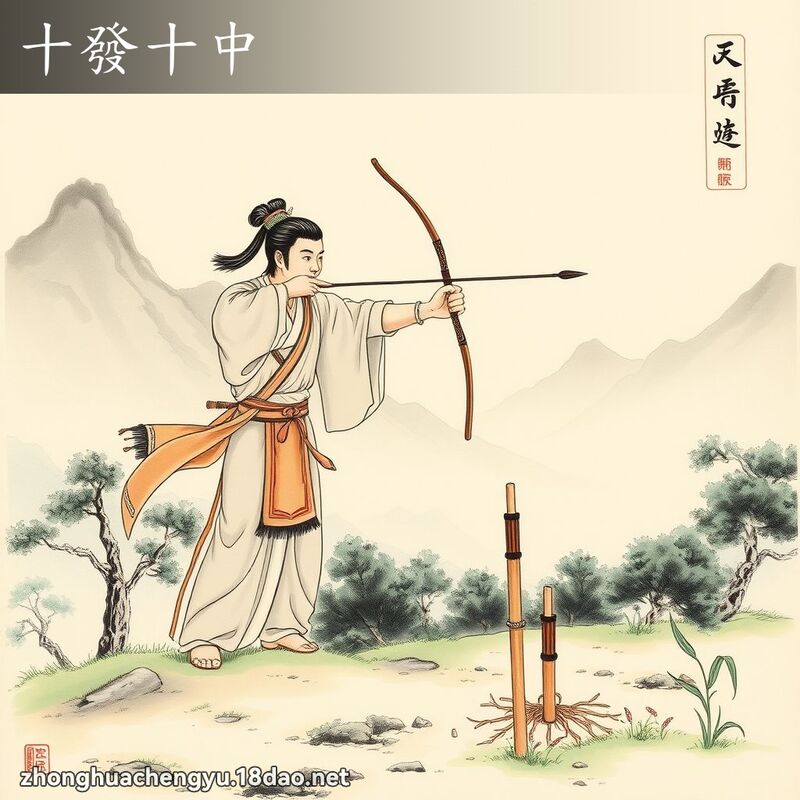十發十中 配图