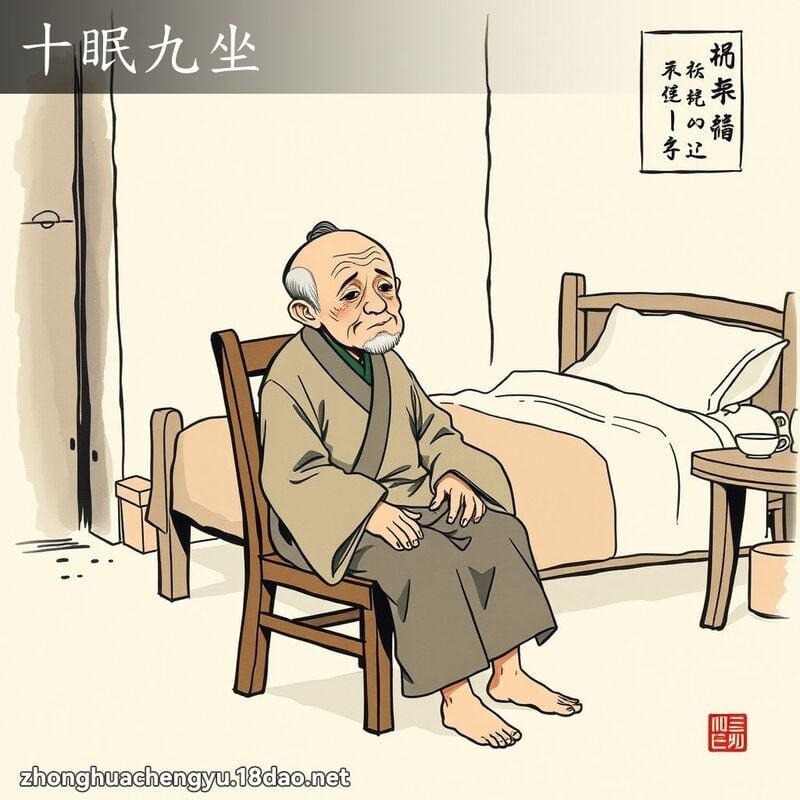 十眠九坐 配图
