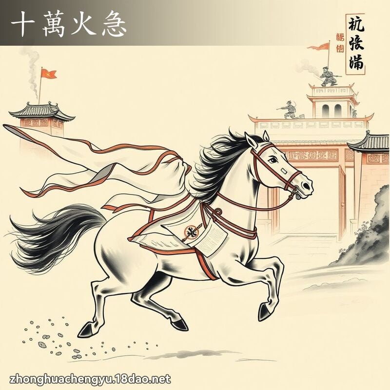 十萬火急 配图