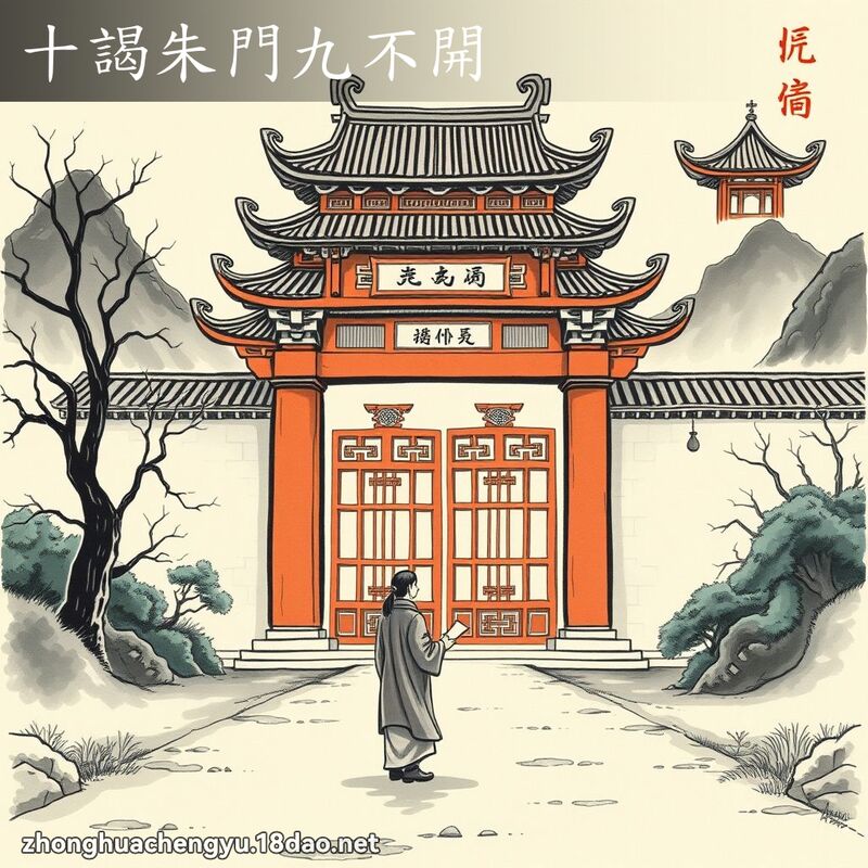 十謁朱門九不開 配图