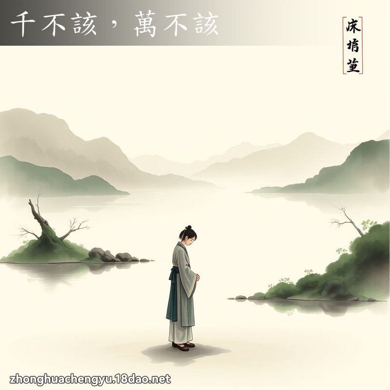 千不該,萬不該 配图