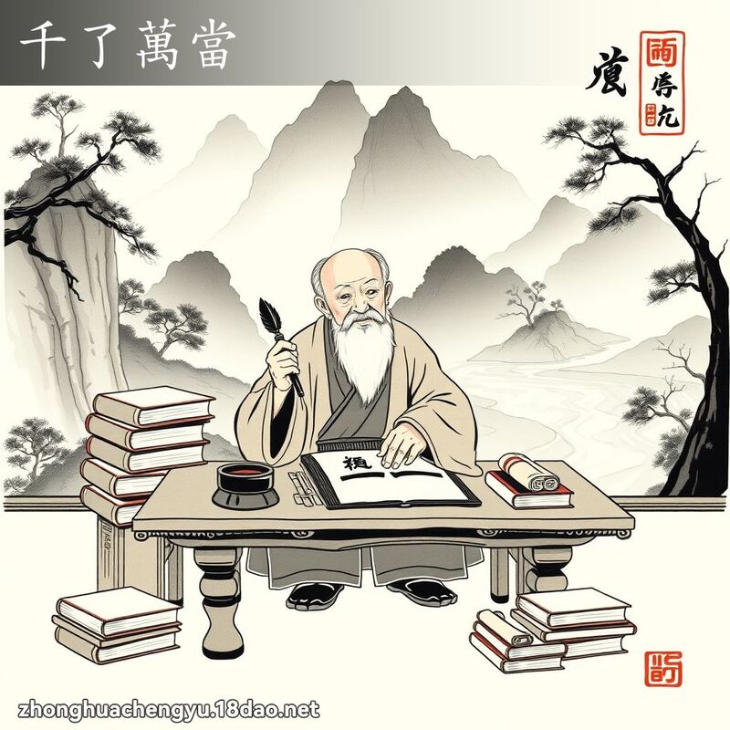 千了萬當 配图