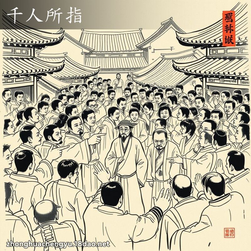 千人所指 配图