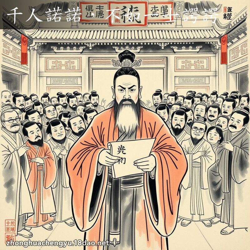 千人諾諾,不如一士諤諤 配图