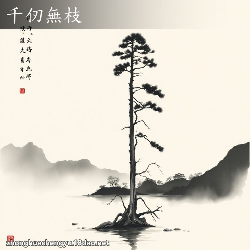 千仞無枝 配图