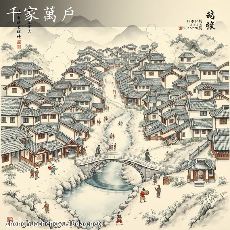 千家萬戶 配图