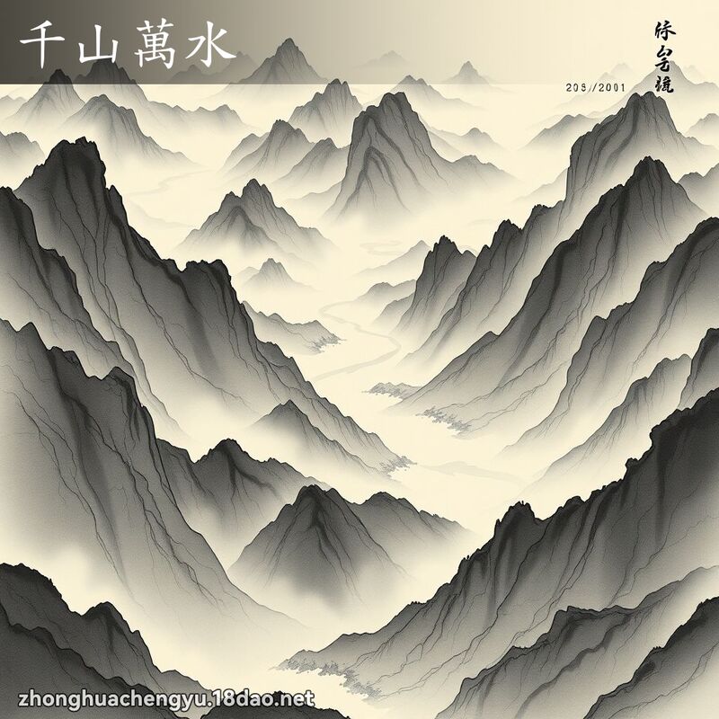 千山萬水 配图