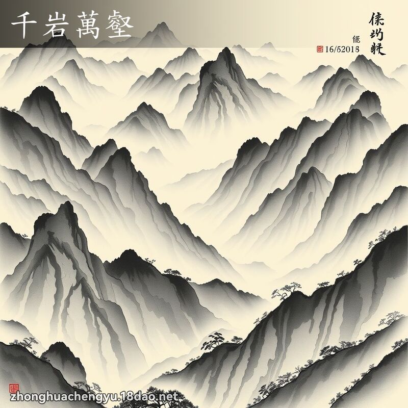 千岩萬壑 配图