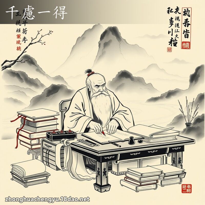 千慮一得 配图