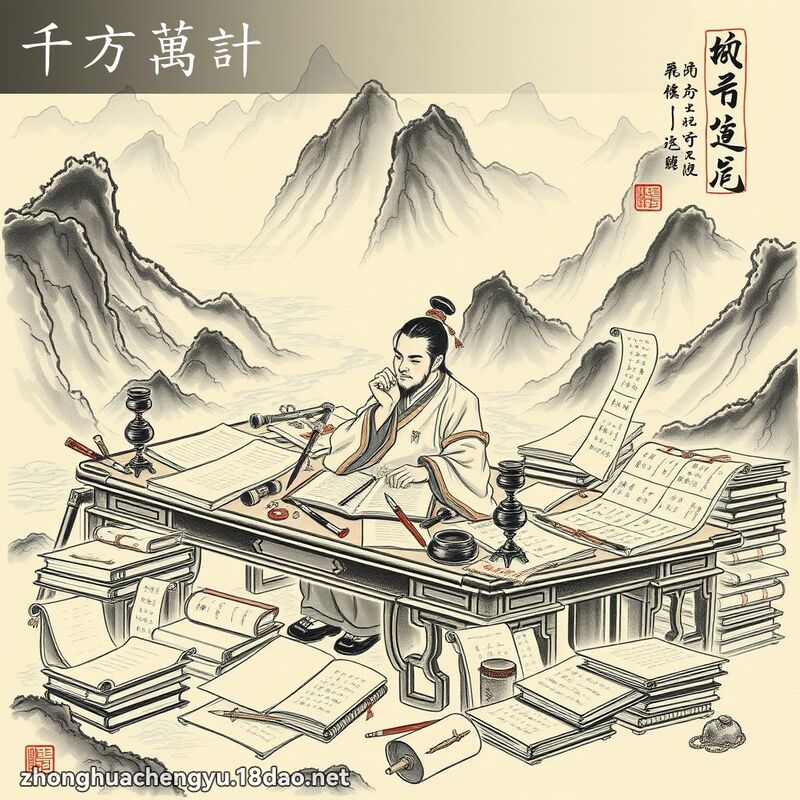 千方萬計 配图