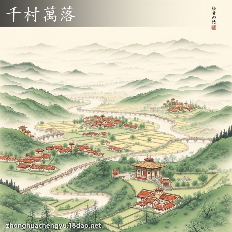 千村萬落 配图
