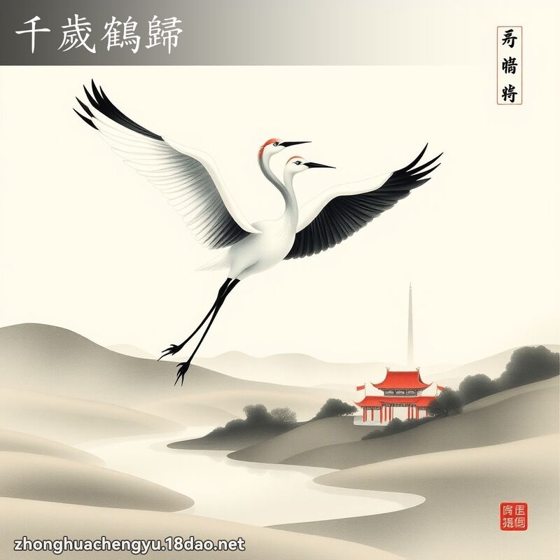 千歲鶴歸 配图
