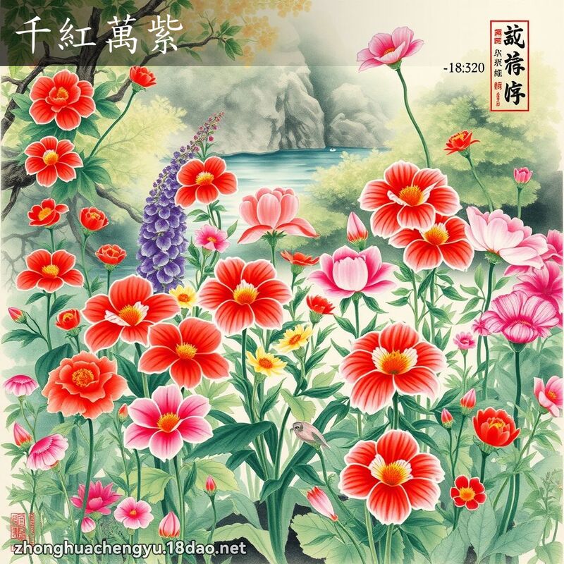 千紅萬紫 配图