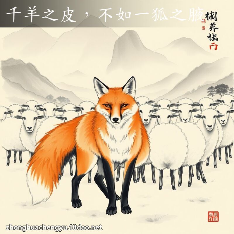 千羊之皮,不如一狐之腋 配图