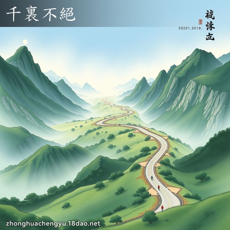 千裏不絕 配图