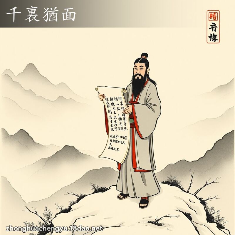 千裏猶面 配图
