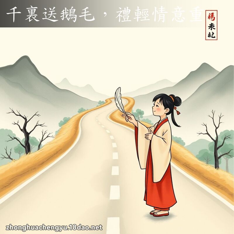 千裏送鵝毛,禮輕情意重 配图