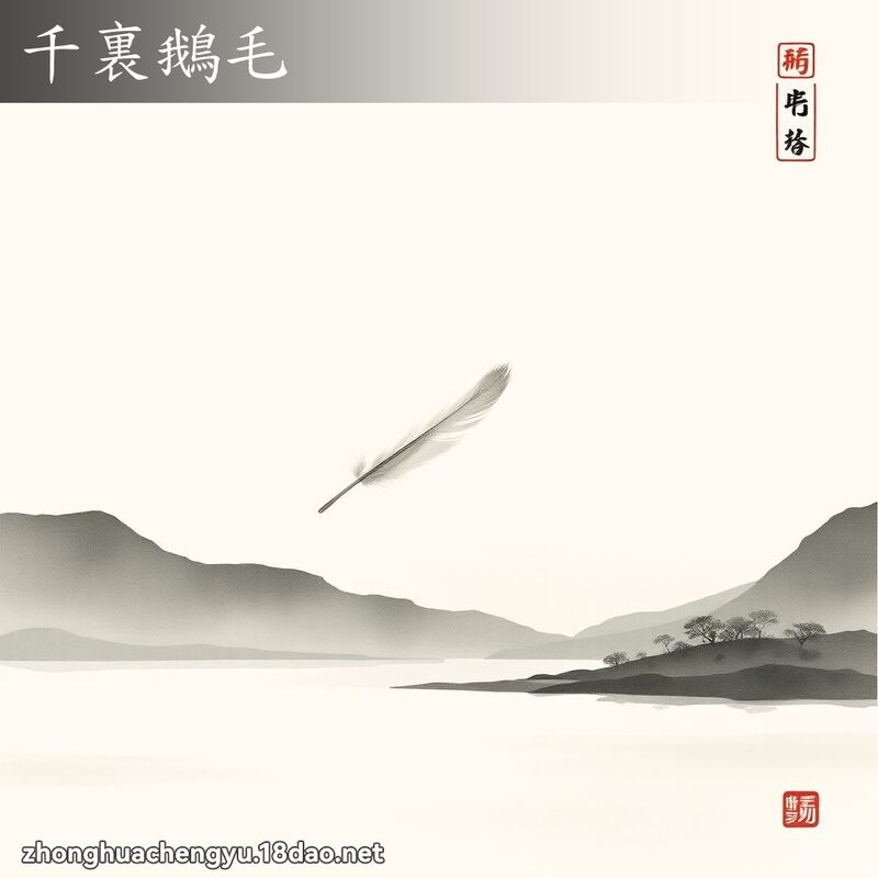 千裏鵝毛 配图