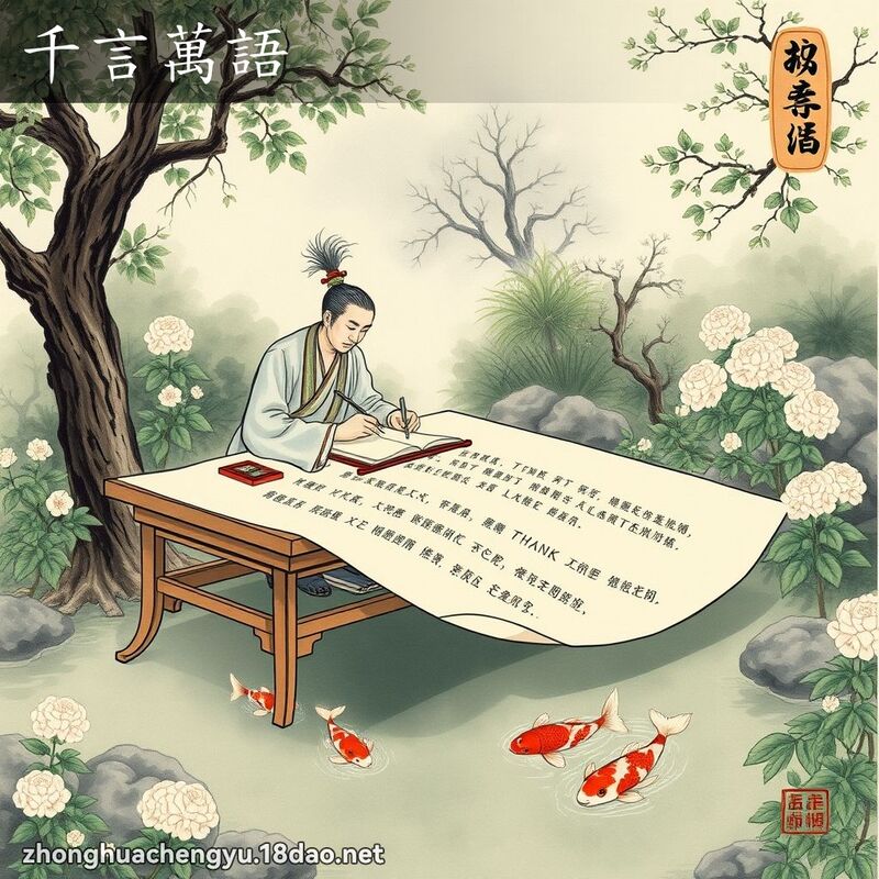 千言萬語 配图