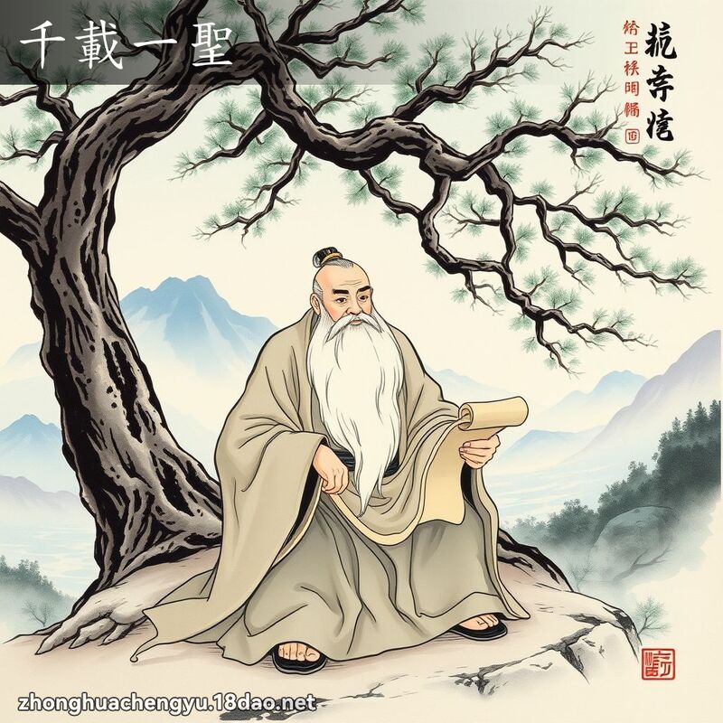 千载一圣 - 中华成语配图