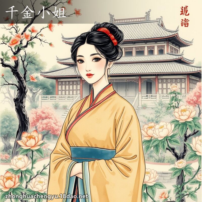 千金小姐 - 中华成语配图