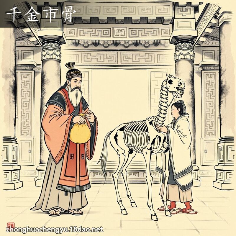 千金市骨 - 中华成语配图